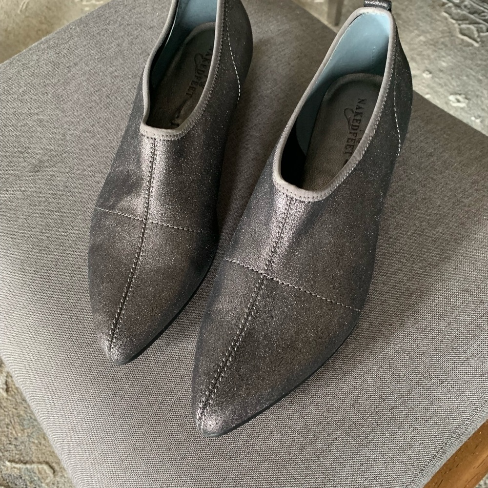 Women’s metallic slip on by Naked Feet